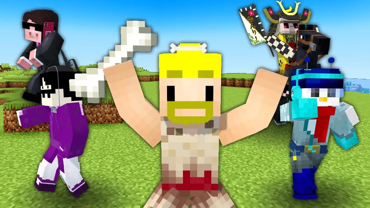 【マイクラ】いろんな時代の人になってエンドラ討伐！ image
