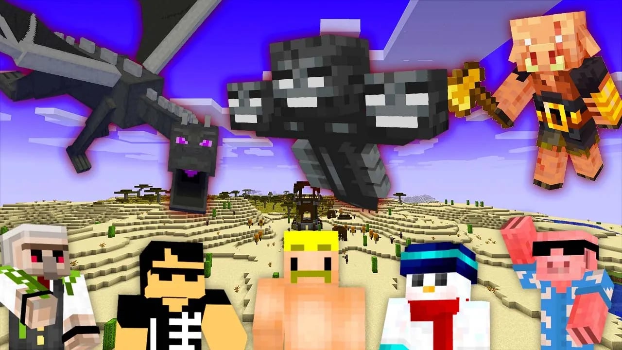 【マイクラ】体力の高いMOBトップ10全部倒すまで終われません！！ image