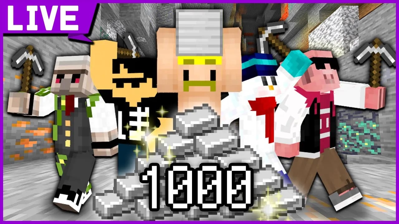 【マイクラ】「鉄1000個」集めるまで終われません！【ドズル社】 image