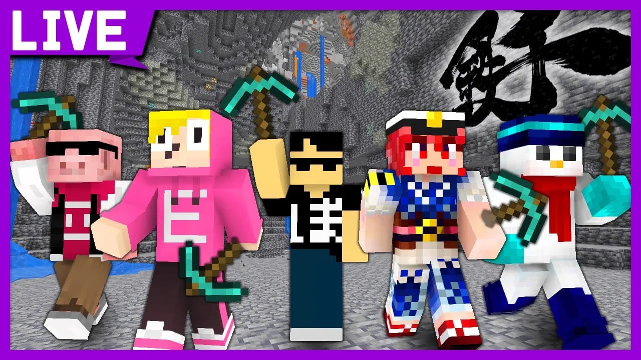 【マイクラ】豪華メンバーで鉄1000個掘ります！【ドズル社/ ぼんじゅうる視点】 image