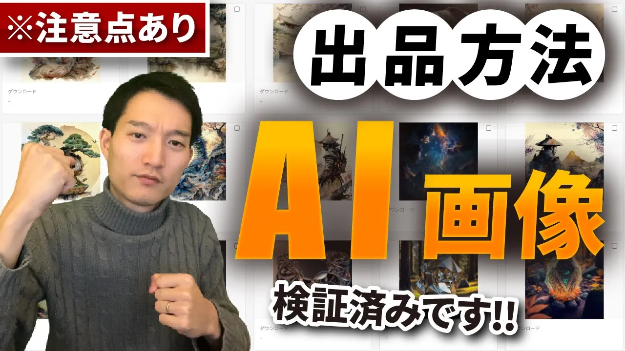 【検証済み】Midjourney画像を販売（出品）する方法 image