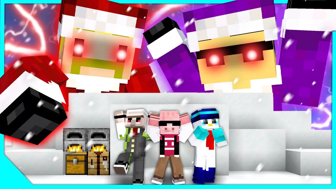 【マイクラ】ドズル社サンタが襲ってくる世界でエンドラ討伐！【おらふくん視点】 image