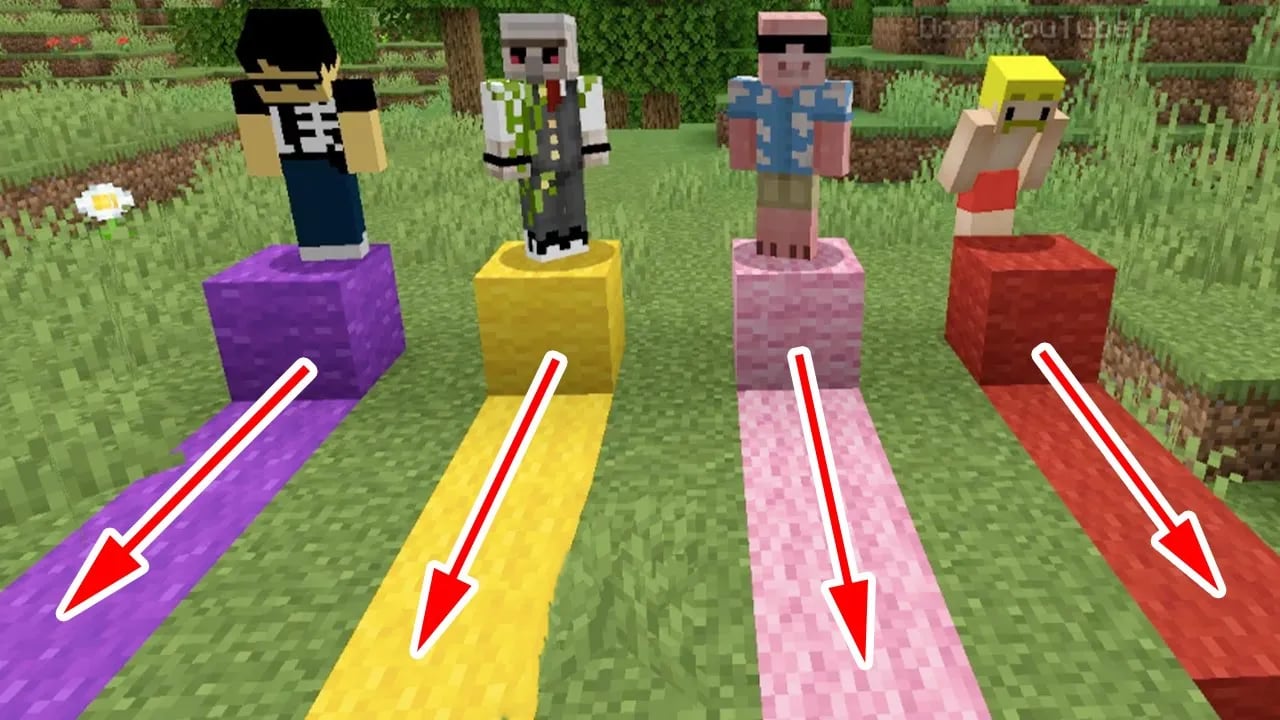 【マイクラ】どんな地形でもまっすぐ進め！一本道からズレたら即死亡 image