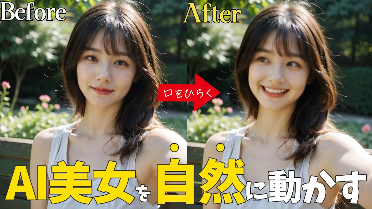【静止画を動かすAI】話題の『Live Portrait ai』の使い方。画像を動画化して、"表情をつける"のが容易に image