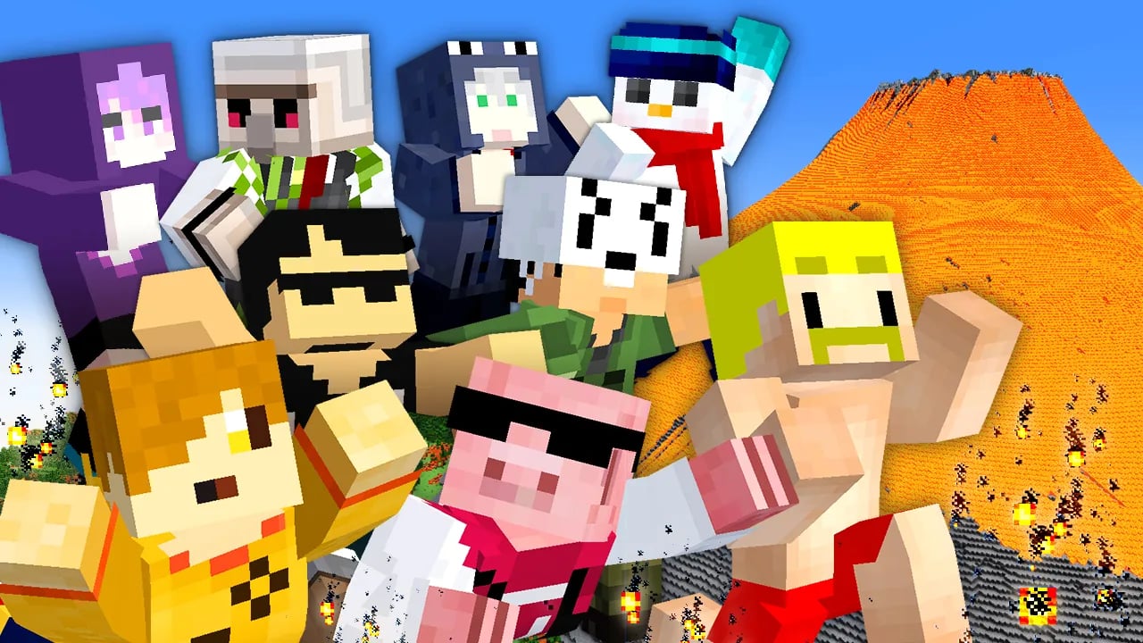 【ドズル社×日常組】マグマだらけの無人島から生き延びろ！【マイクラ】 image