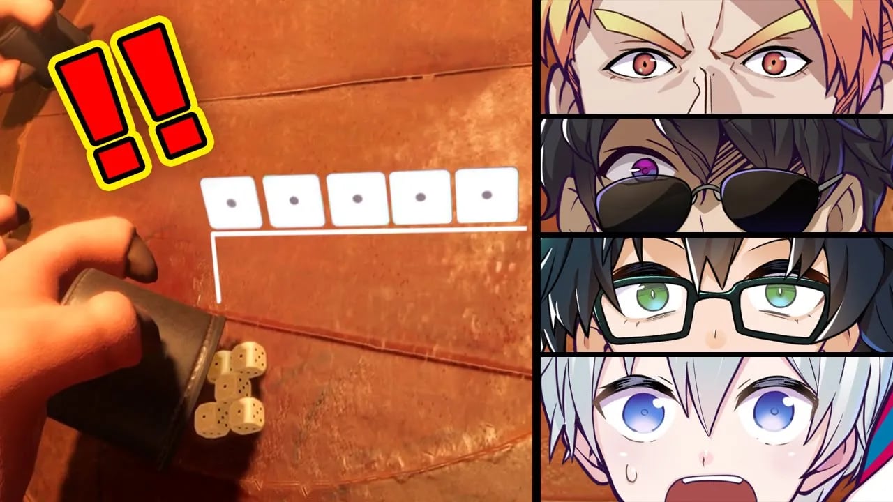 とてつもない確率を引き当てた奇跡のサイコロゲーム【Liar's Bar】 image