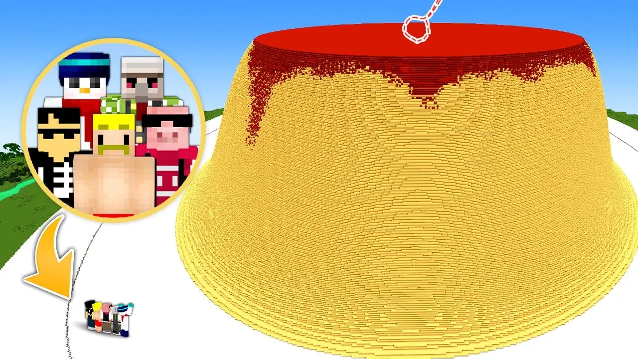 【マイクラ】巨大プリン登頂するまで終われません！ image