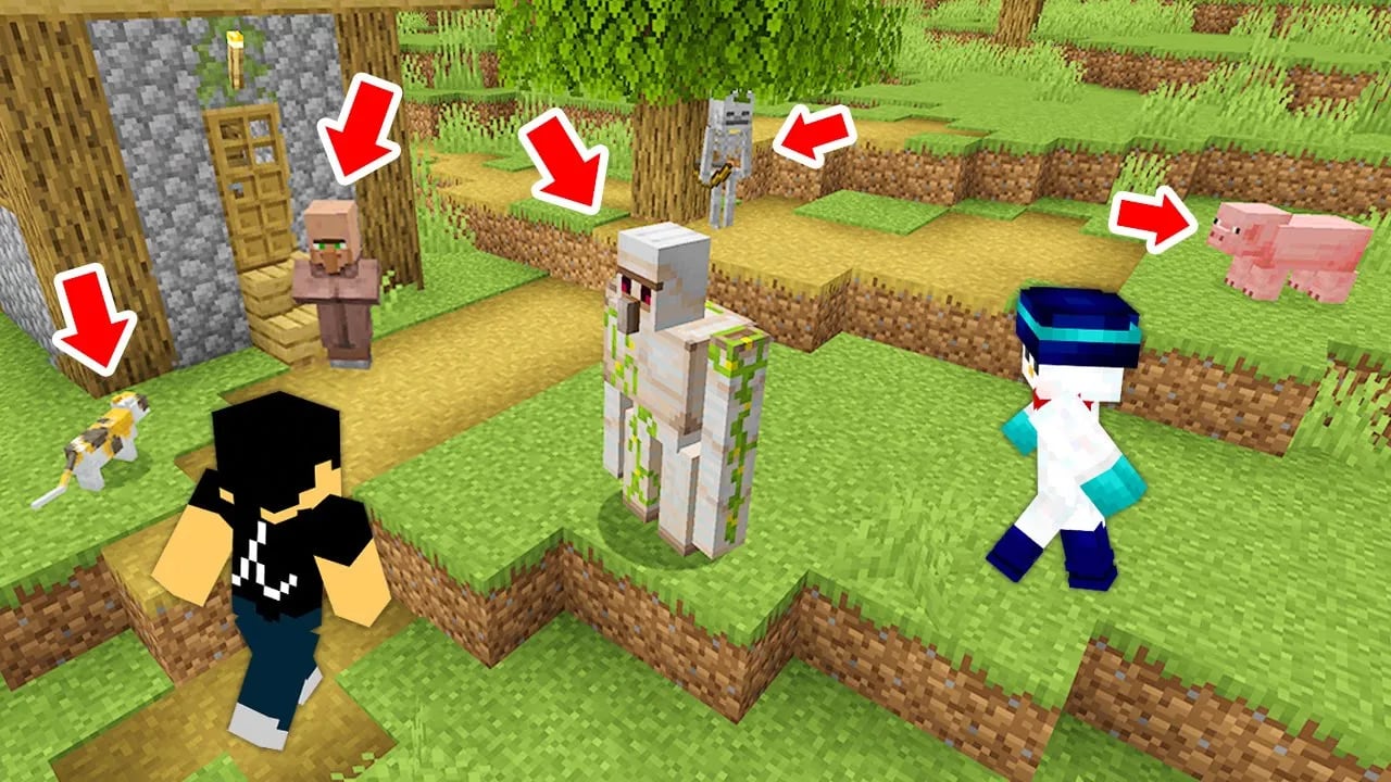 【マイクラ】全てのMOBが視聴者さんドッキリ！ image