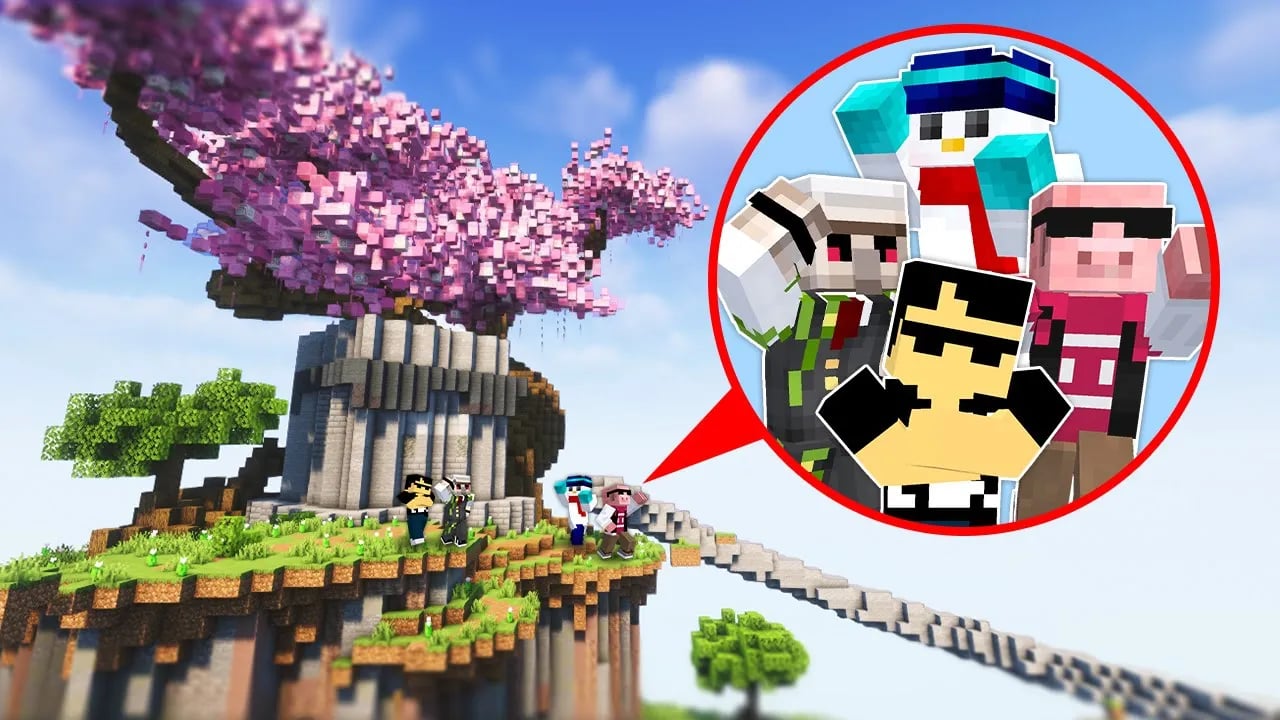 【マイクラ】ドズル社スカイブロック改の世界でエンドラ討伐！ image