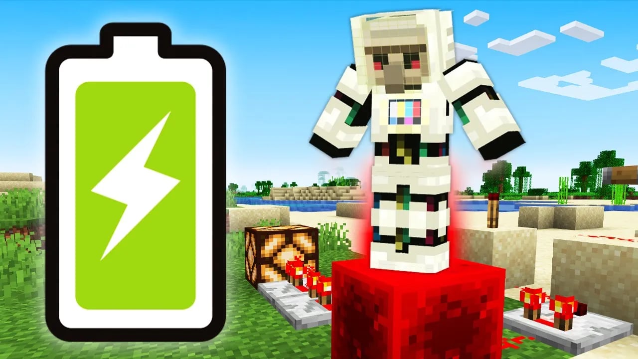 【マイクラ】バッテリーで動く世界でサバイバル！ image