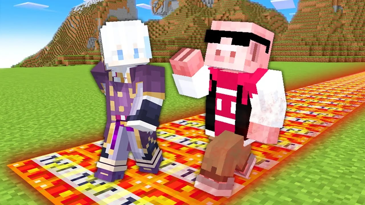 【マイクラ鬼畜】歩いたところが強化TNTラッキーブロックの世界でエンドラ討伐！ image