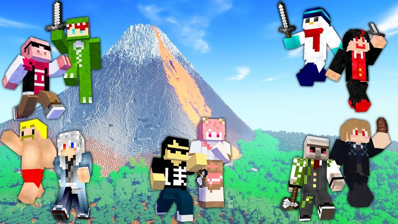 【ドズル社×カラフルピーチ】無人島で秘宝を手に入れろ！【マイクラコラボ】 image