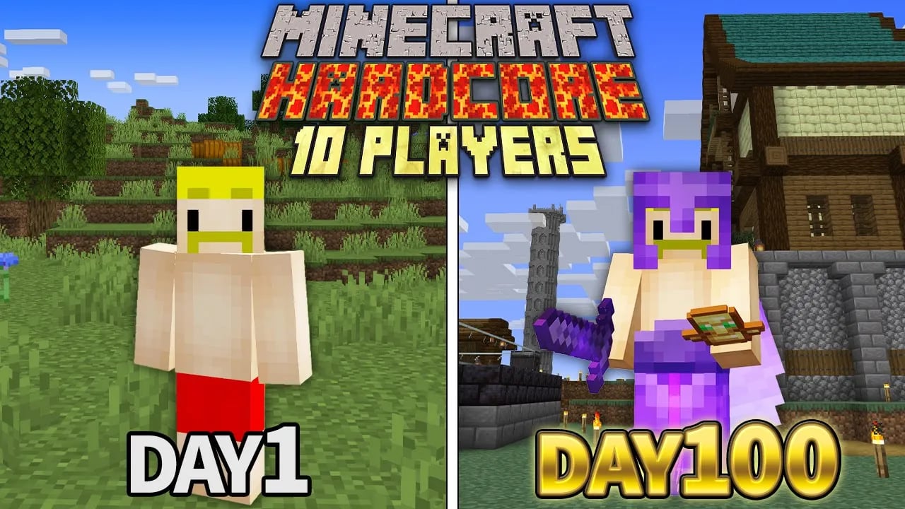 実況者10人でハードコア100日間生き延びてみた Minecraft 100days【マイクラ】 image