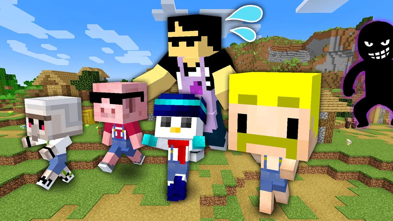 【マイクラ】不審者から子供を守りながらエンドラ討伐！ image