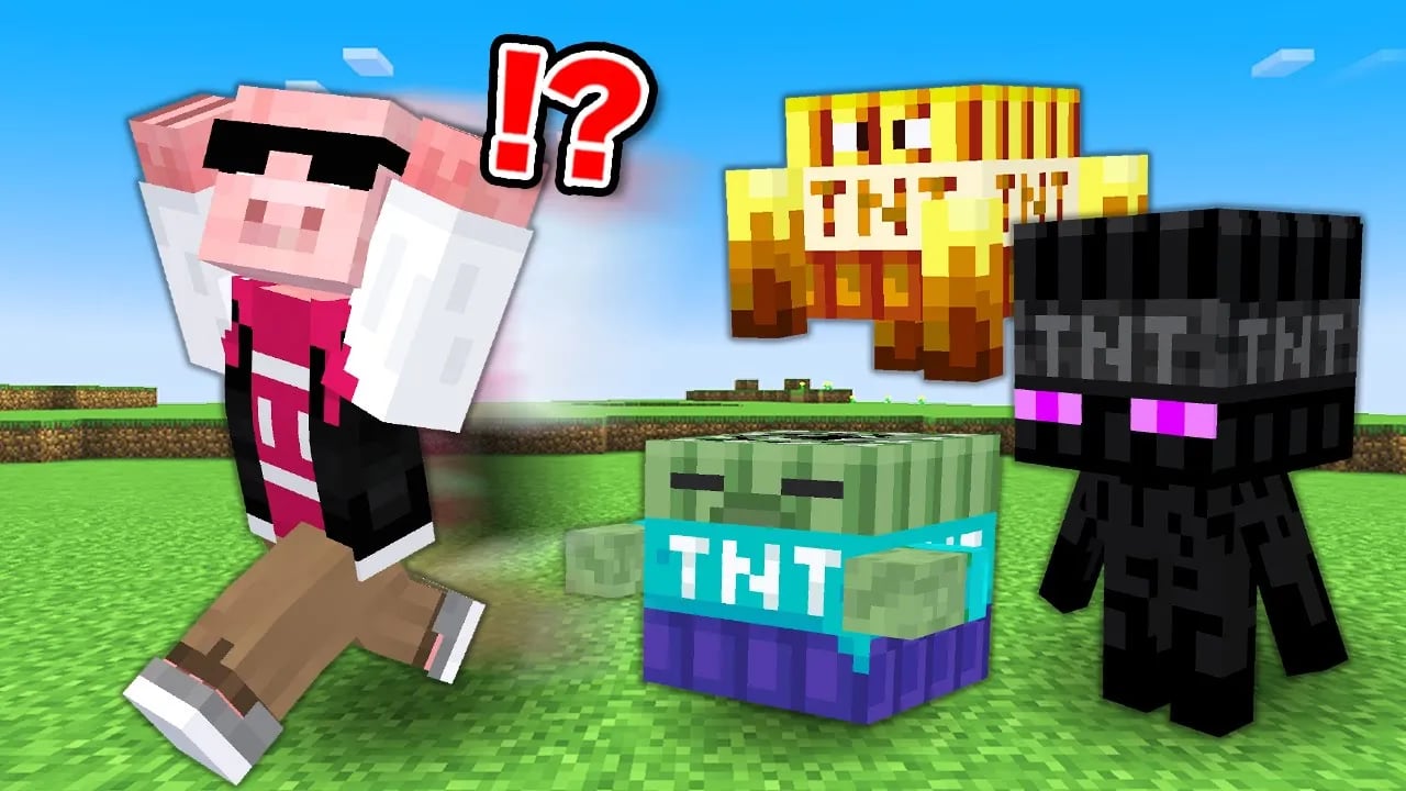 【マイクラ】MOBがTNTになった世界でエンドラ討伐！ image